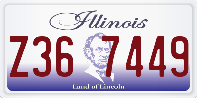 IL license plate Z367449