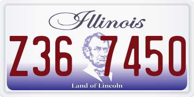 IL license plate Z367450