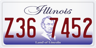 IL license plate Z367452