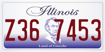 IL license plate Z367453