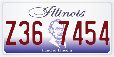 IL license plate Z367454