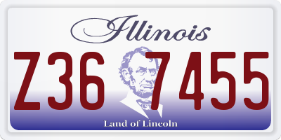 IL license plate Z367455