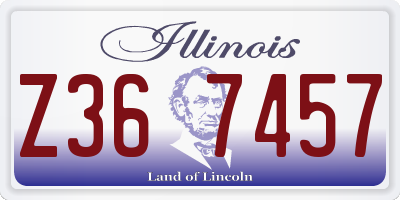 IL license plate Z367457