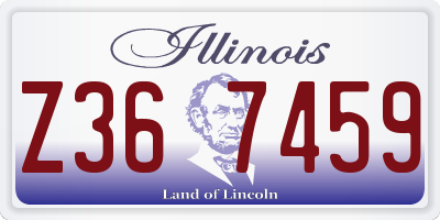 IL license plate Z367459
