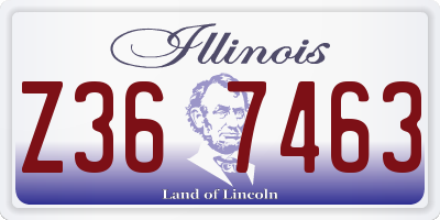 IL license plate Z367463