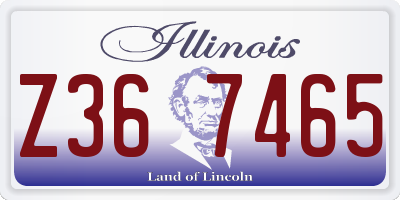 IL license plate Z367465