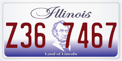 IL license plate Z367467