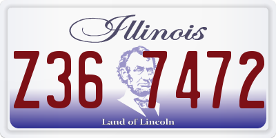 IL license plate Z367472