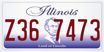 IL license plate Z367473