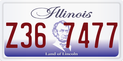 IL license plate Z367477