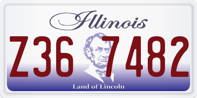 IL license plate Z367482
