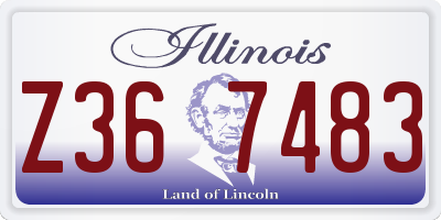 IL license plate Z367483