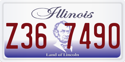 IL license plate Z367490