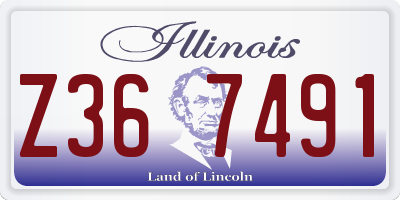 IL license plate Z367491