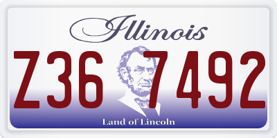IL license plate Z367492