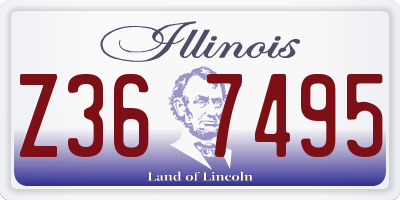 IL license plate Z367495