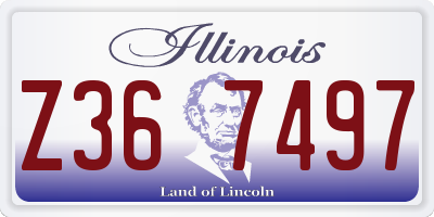 IL license plate Z367497