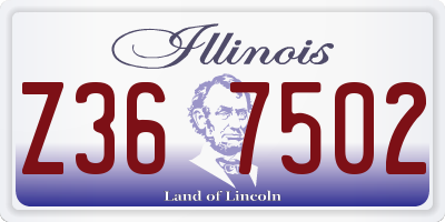 IL license plate Z367502
