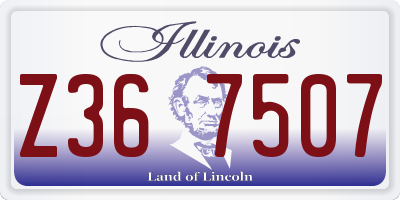 IL license plate Z367507