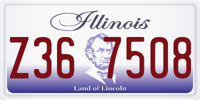 IL license plate Z367508