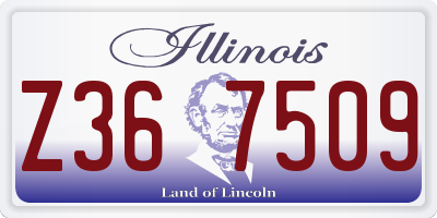 IL license plate Z367509