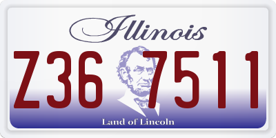 IL license plate Z367511