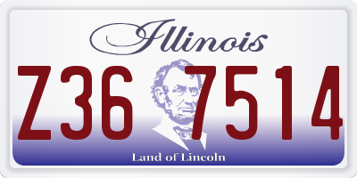 IL license plate Z367514