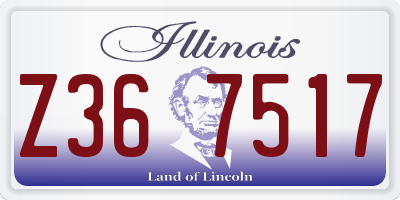 IL license plate Z367517