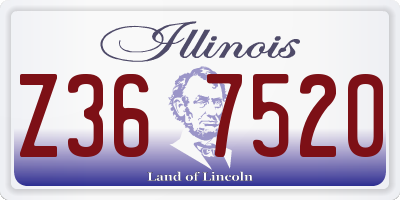 IL license plate Z367520