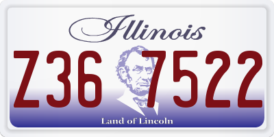 IL license plate Z367522