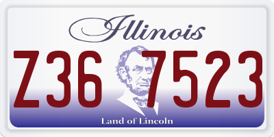 IL license plate Z367523