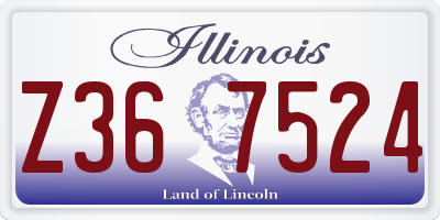 IL license plate Z367524