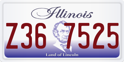 IL license plate Z367525