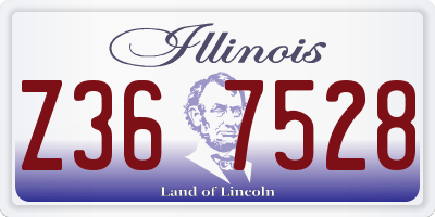 IL license plate Z367528