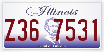 IL license plate Z367531