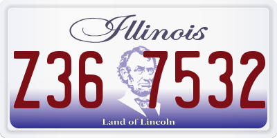 IL license plate Z367532