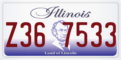 IL license plate Z367533