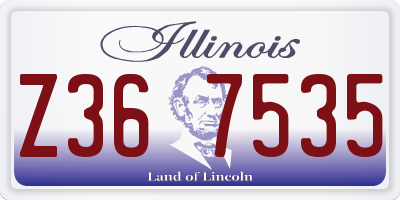 IL license plate Z367535