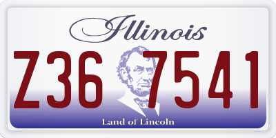 IL license plate Z367541