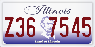 IL license plate Z367545