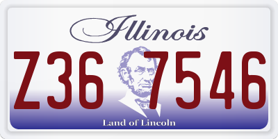 IL license plate Z367546