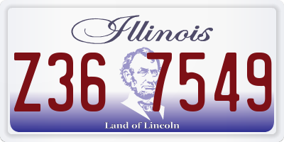 IL license plate Z367549
