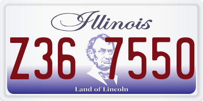 IL license plate Z367550