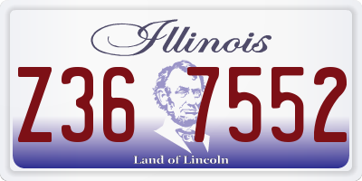 IL license plate Z367552