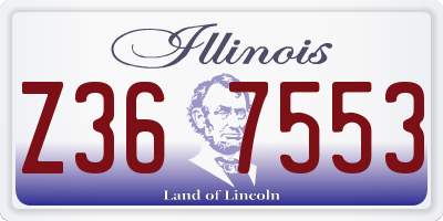 IL license plate Z367553