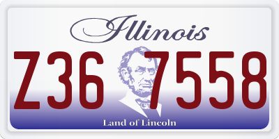 IL license plate Z367558