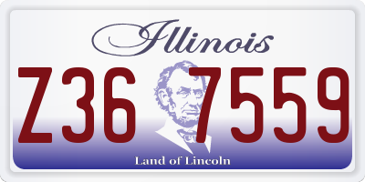 IL license plate Z367559