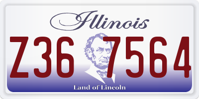 IL license plate Z367564