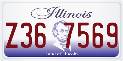 IL license plate Z367569