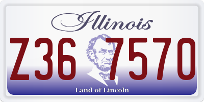 IL license plate Z367570